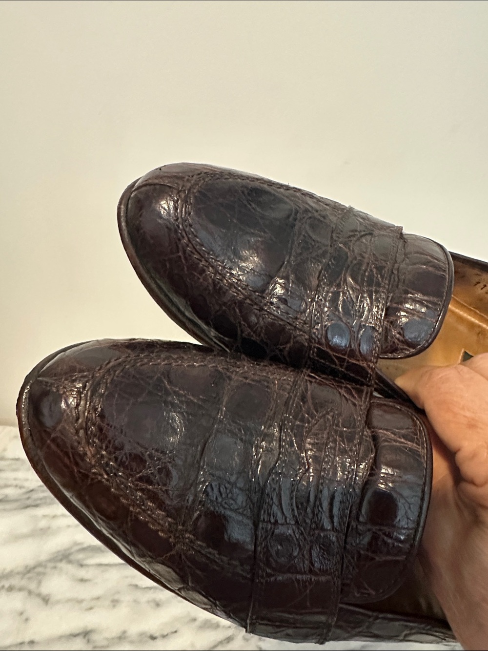 Zelli Italia Tuscany Caiman
Crocodile Penny Loafers
Men's 10 M Brown italy - Picture 11 of 13
